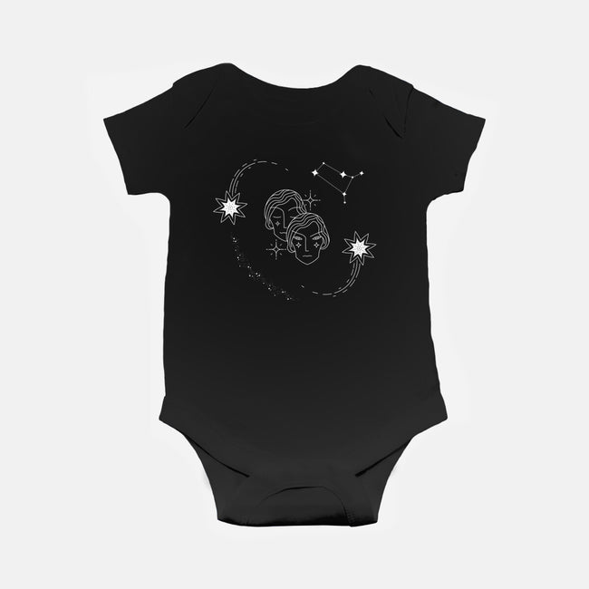 Gemini Doodle-Baby-Basic-Onesie-MaxoArt