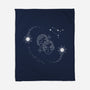 Gemini Doodle-None-Fleece-Blanket-MaxoArt