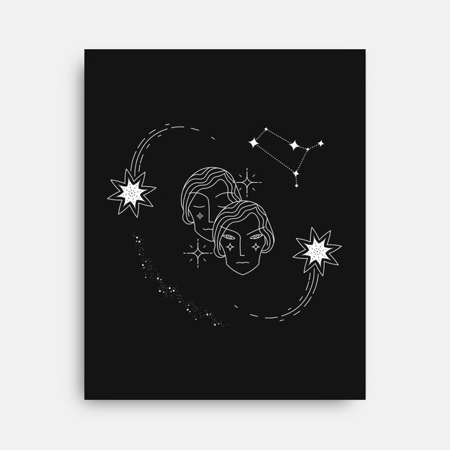 Gemini Doodle-None-Stretched-Canvas-MaxoArt