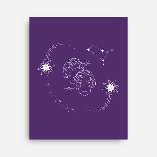 Gemini Doodle-None-Stretched-Canvas-MaxoArt