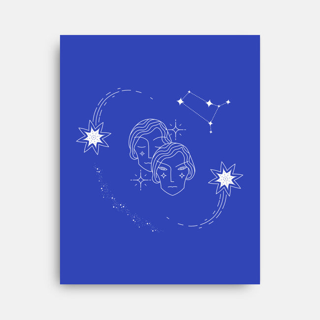 Gemini Doodle-None-Stretched-Canvas-MaxoArt
