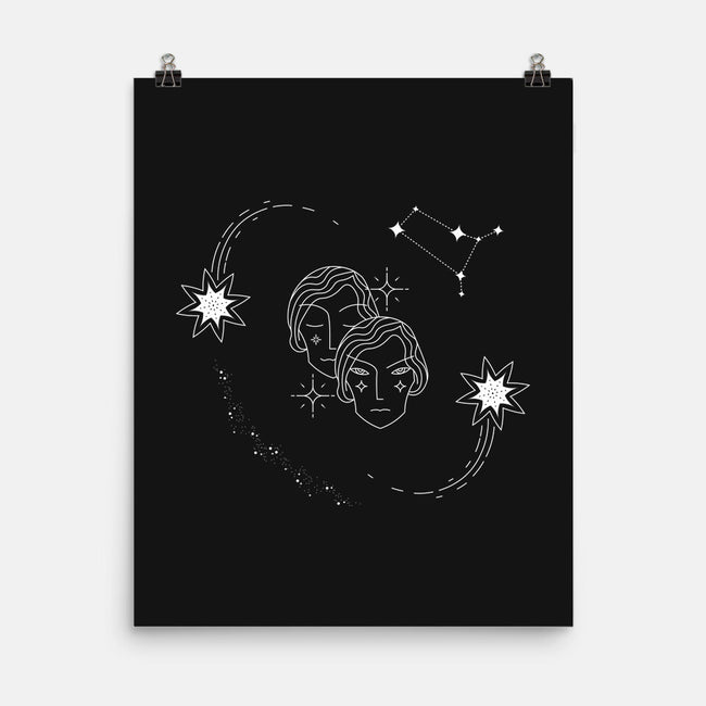 Gemini Doodle-None-Matte-Poster-MaxoArt