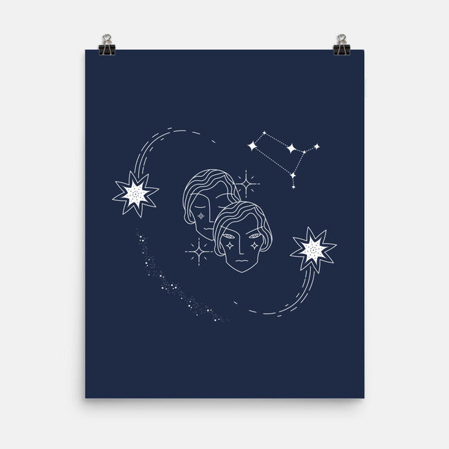 Gemini Doodle-None-Matte-Poster-MaxoArt