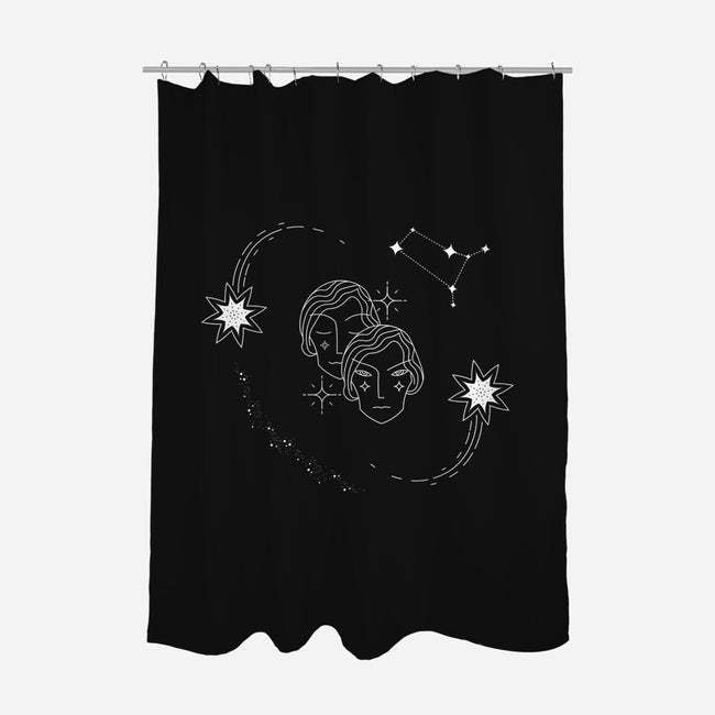Gemini Doodle-None-Polyester-Shower Curtain-MaxoArt
