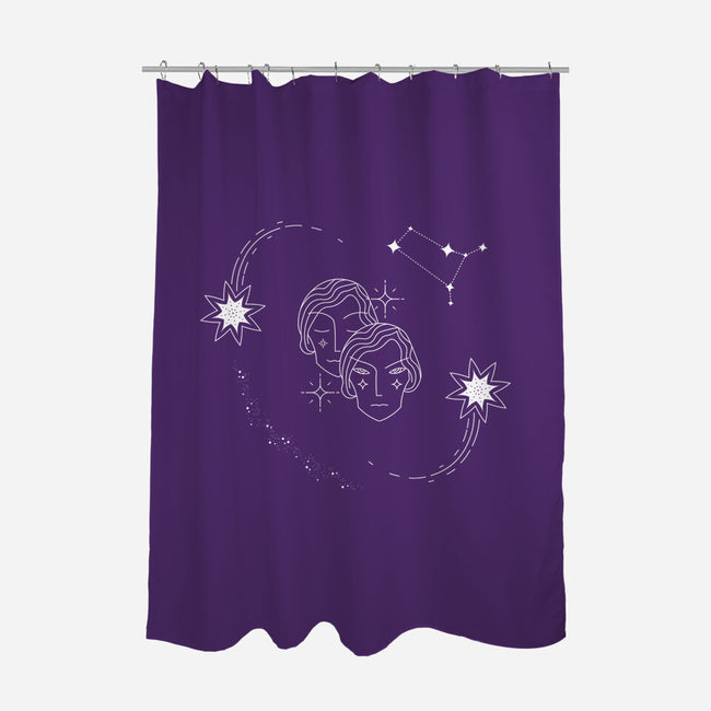Gemini Doodle-None-Polyester-Shower Curtain-MaxoArt