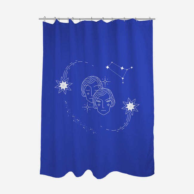 Gemini Doodle-None-Polyester-Shower Curtain-MaxoArt