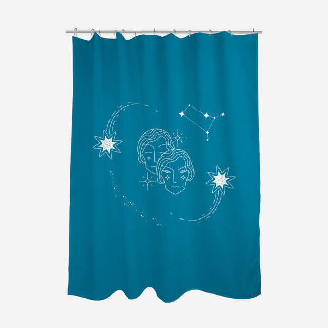 Gemini Doodle-None-Polyester-Shower Curtain-MaxoArt