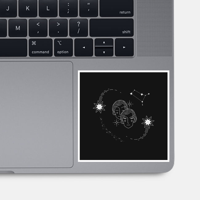 Gemini Doodle-None-Glossy-Sticker-MaxoArt