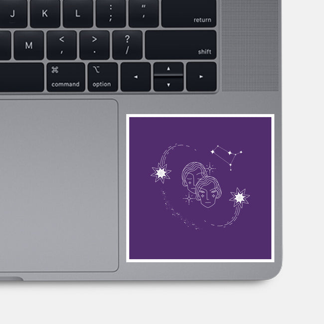 Gemini Doodle-None-Glossy-Sticker-MaxoArt