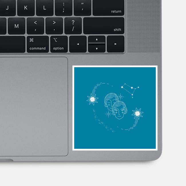 Gemini Doodle-None-Glossy-Sticker-MaxoArt