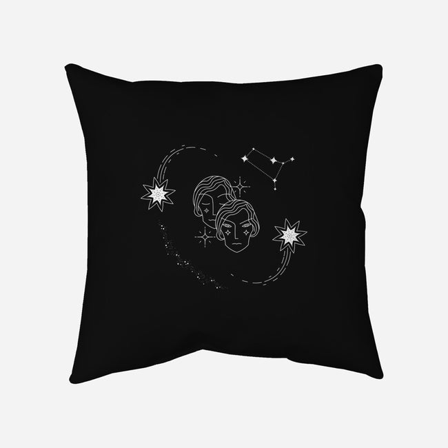 Gemini Doodle-None-Removable Cover w Insert-Throw Pillow-MaxoArt