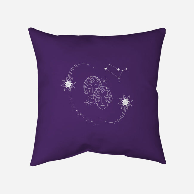 Gemini Doodle-None-Removable Cover w Insert-Throw Pillow-MaxoArt