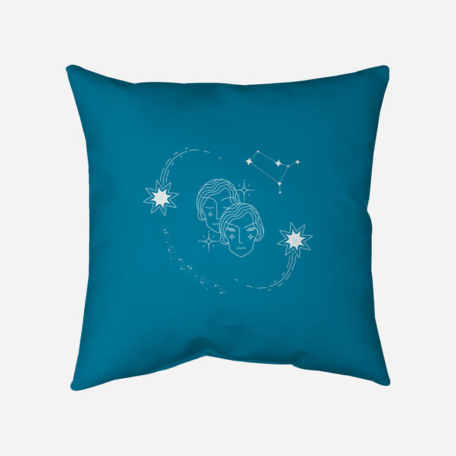 Gemini Doodle-None-Removable Cover w Insert-Throw Pillow-MaxoArt