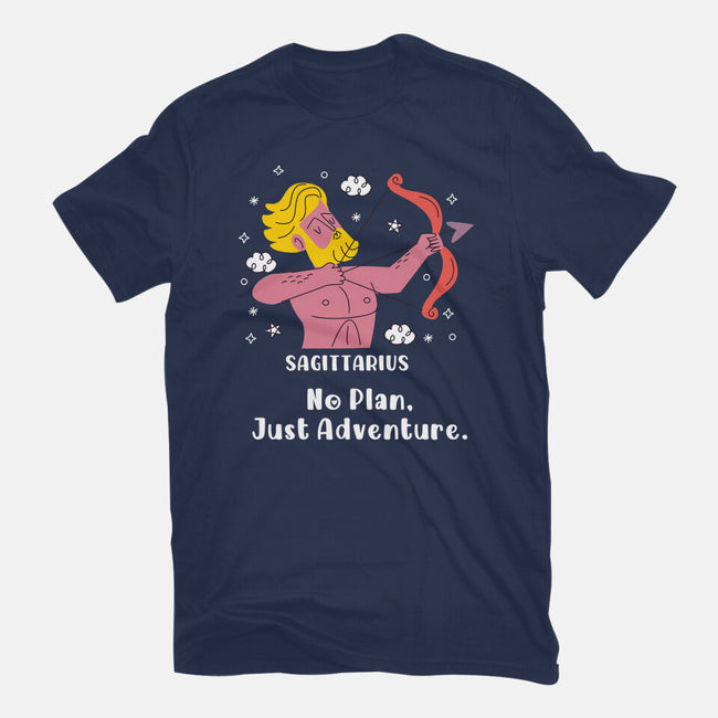 No Plan Just Adventure Zodiac-Youth-Basic-Tee-MaxoArt