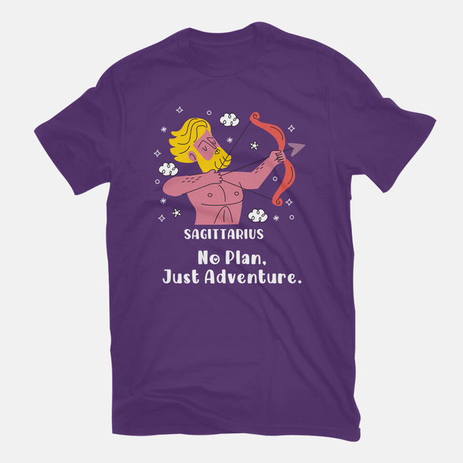 No Plan Just Adventure Zodiac-Youth-Basic-Tee-MaxoArt