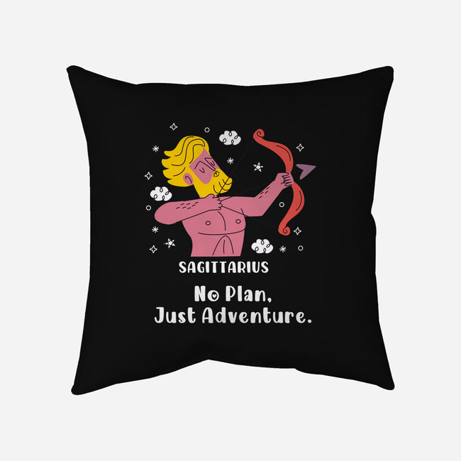 No Plan Just Adventure Zodiac-None-Removable Cover w Insert-Throw Pillow-MaxoArt