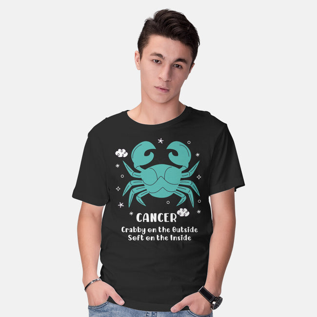 Crabby On The Outside-Mens-Basic-Tee-MaxoArt