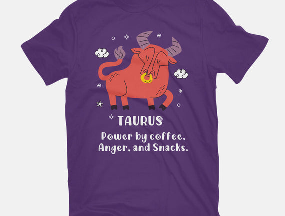 Powered By Coffee Anger And Snacks