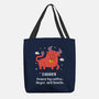 Powered By Coffee Anger And Snacks-None-Basic Tote-Bag-MaxoArt