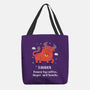 Powered By Coffee Anger And Snacks-None-Basic Tote-Bag-MaxoArt