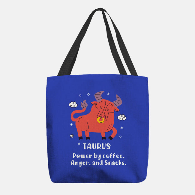 Powered By Coffee Anger And Snacks-None-Basic Tote-Bag-MaxoArt