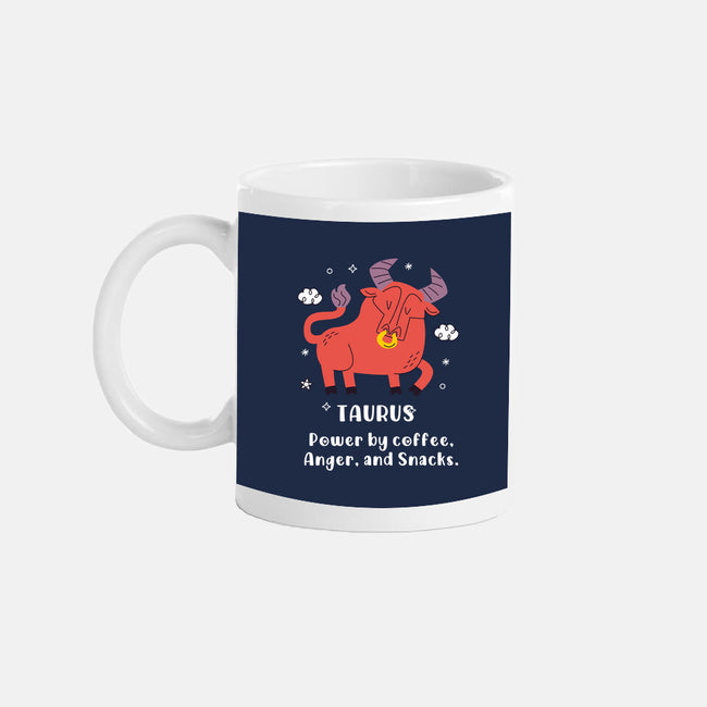 Powered By Coffee Anger And Snacks-None-Mug-Drinkware-MaxoArt