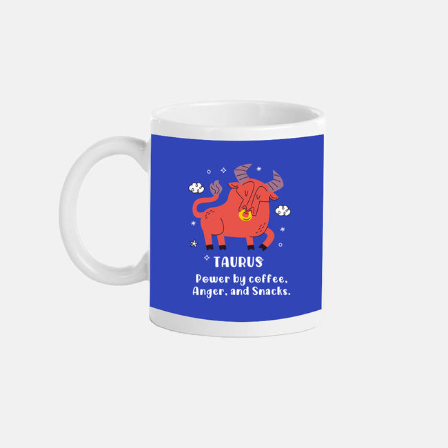 Powered By Coffee Anger And Snacks-None-Mug-Drinkware-MaxoArt