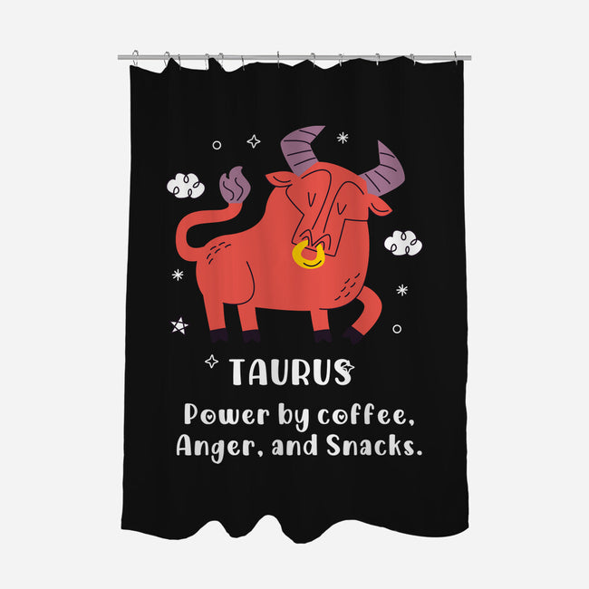Powered By Coffee Anger And Snacks-None-Polyester-Shower Curtain-MaxoArt