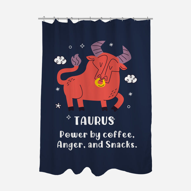 Powered By Coffee Anger And Snacks-None-Polyester-Shower Curtain-MaxoArt