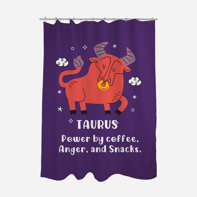 Powered By Coffee Anger And Snacks-None-Polyester-Shower Curtain-MaxoArt