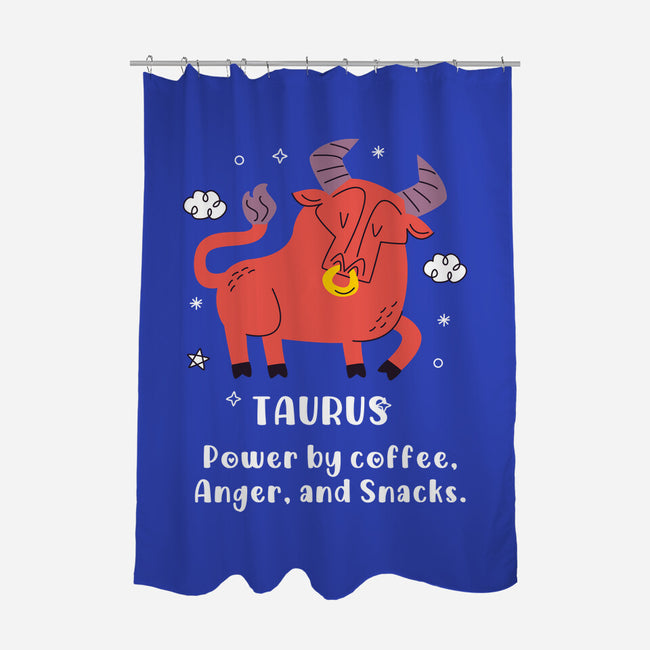 Powered By Coffee Anger And Snacks-None-Polyester-Shower Curtain-MaxoArt