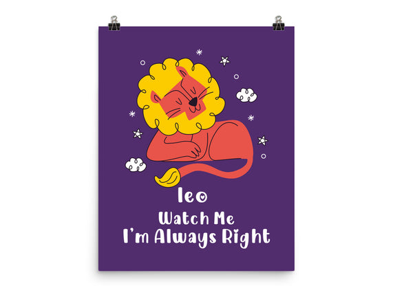 Watch Me I'm Always Right