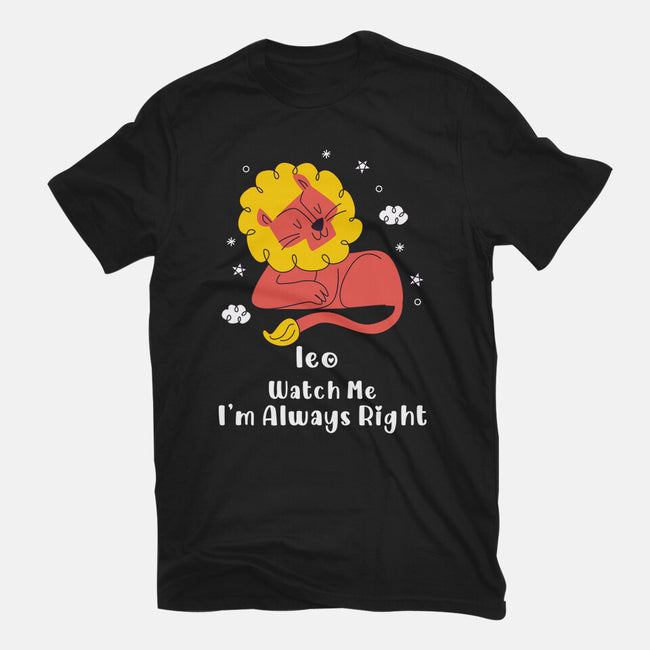 Watch Me I'm Always Right-Womens-Basic-Tee-MaxoArt