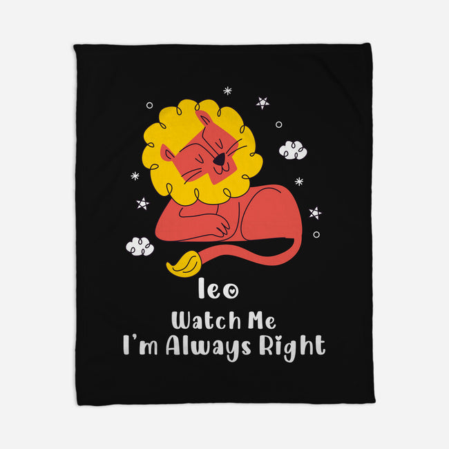 Watch Me I'm Always Right-None-Fleece-Blanket-MaxoArt