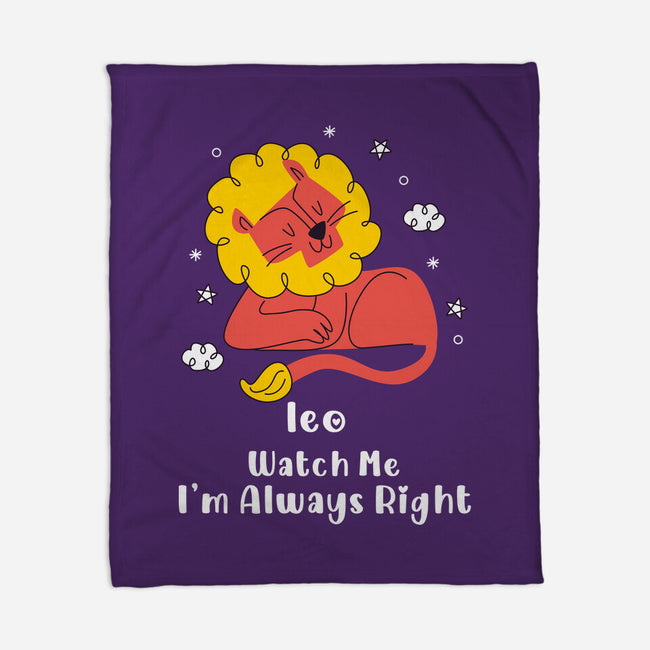 Watch Me I'm Always Right-None-Fleece-Blanket-MaxoArt