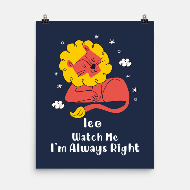 Watch Me I'm Always Right-None-Matte-Poster-MaxoArt