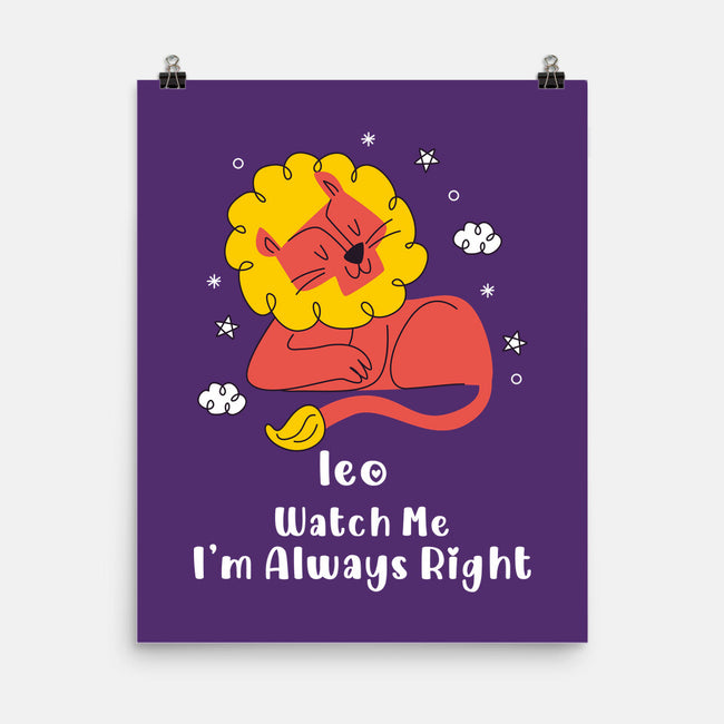 Watch Me I'm Always Right-None-Matte-Poster-MaxoArt