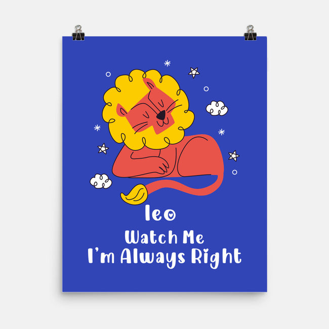 Watch Me I'm Always Right-None-Matte-Poster-MaxoArt
