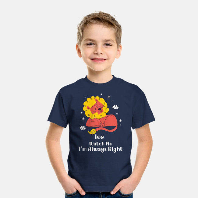 Watch Me I'm Always Right-Youth-Basic-Tee-MaxoArt
