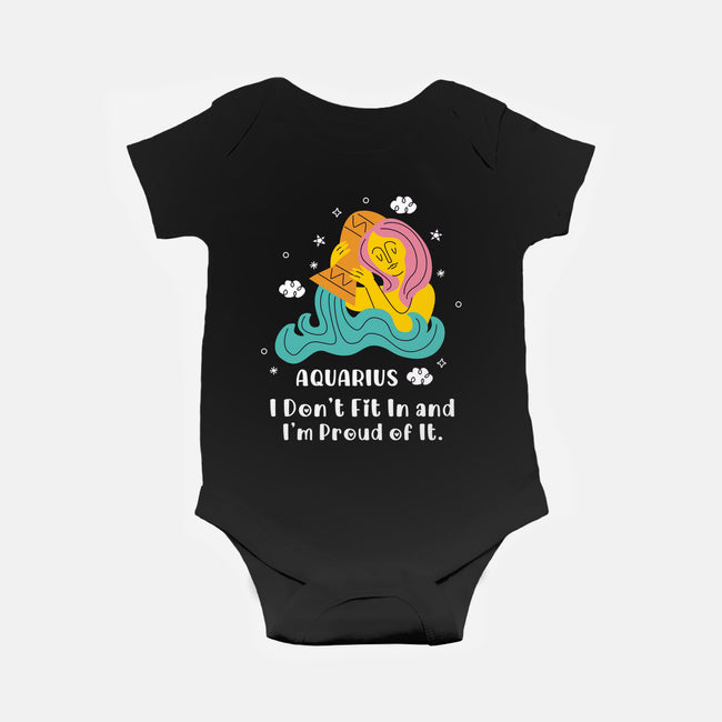 I Don't Fit In And I'm Proud-Baby-Basic-Onesie-MaxoArt