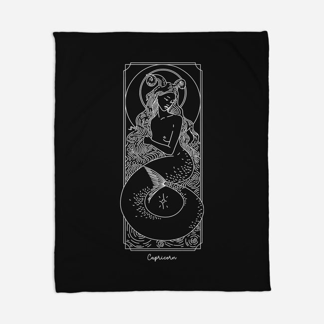 Majestic Capricorn-None-Fleece-Blanket-MaxoArt