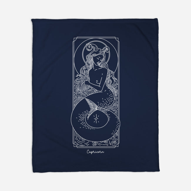 Majestic Capricorn-None-Fleece-Blanket-MaxoArt