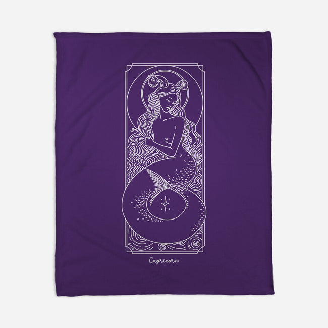 Majestic Capricorn-None-Fleece-Blanket-MaxoArt