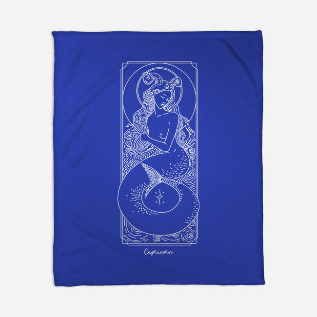 Majestic Capricorn-None-Fleece-Blanket-MaxoArt