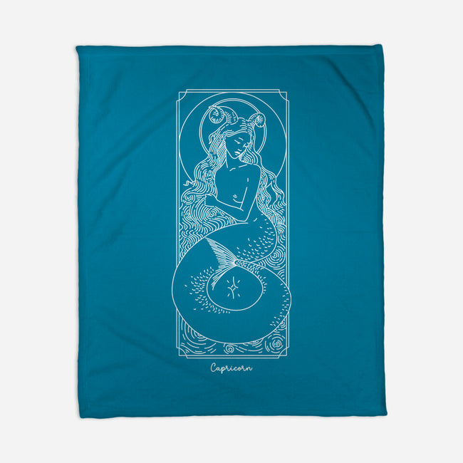 Majestic Capricorn-None-Fleece-Blanket-MaxoArt