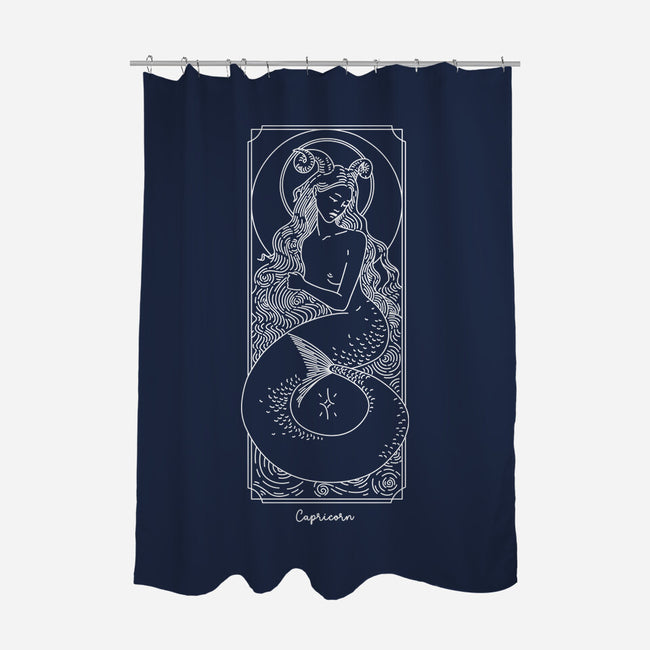 Majestic Capricorn-None-Polyester-Shower Curtain-MaxoArt