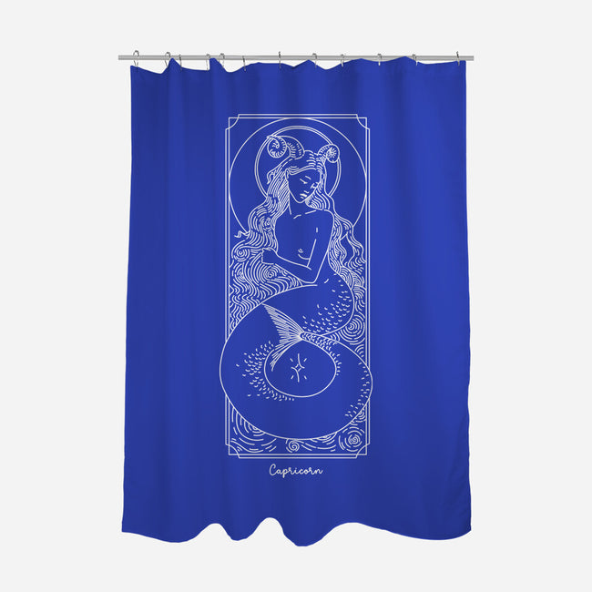 Majestic Capricorn-None-Polyester-Shower Curtain-MaxoArt