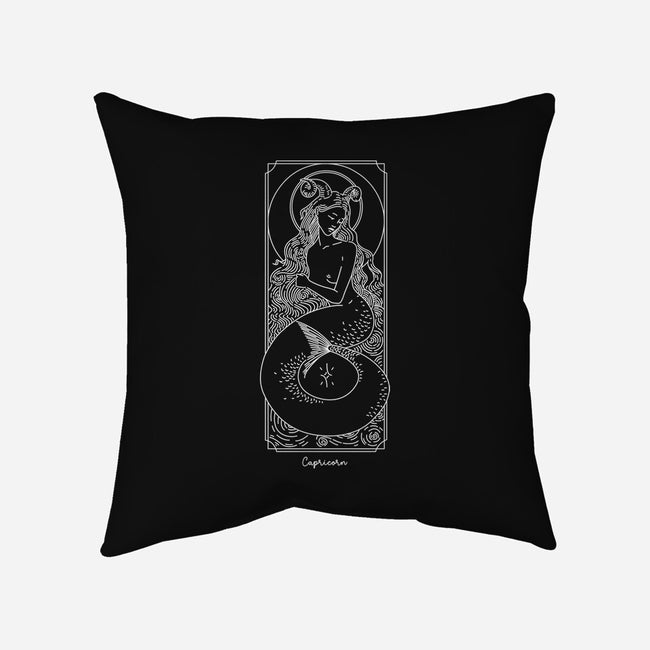 Majestic Capricorn-None-Removable Cover w Insert-Throw Pillow-MaxoArt