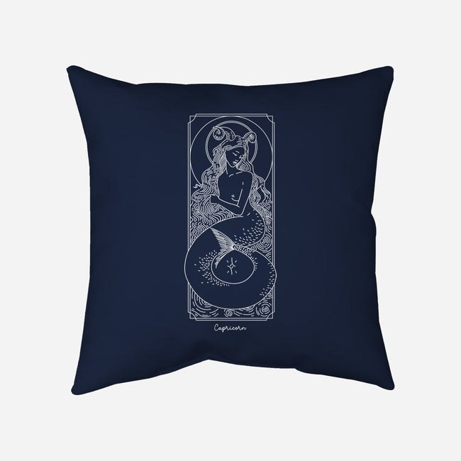 Majestic Capricorn-None-Removable Cover w Insert-Throw Pillow-MaxoArt