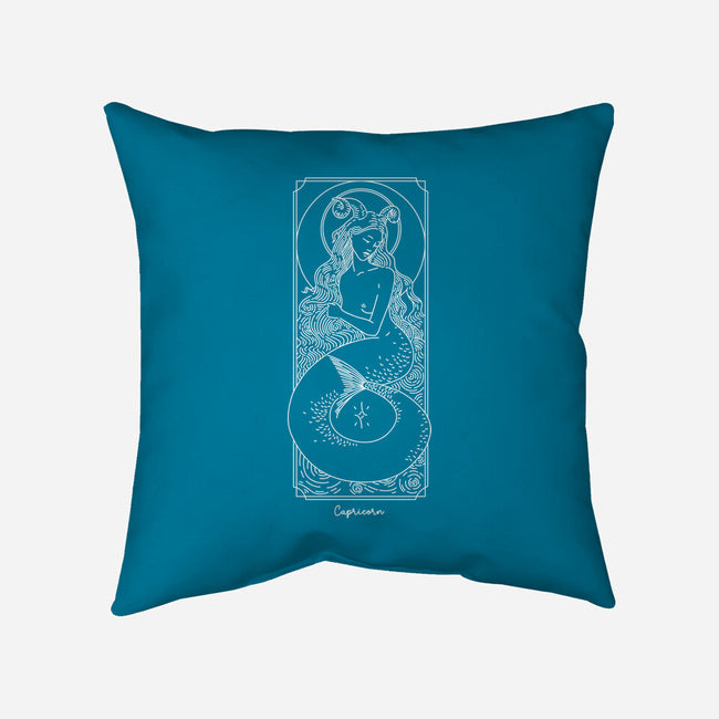 Majestic Capricorn-None-Removable Cover w Insert-Throw Pillow-MaxoArt